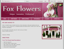 Tablet Screenshot of foxflowers.ie